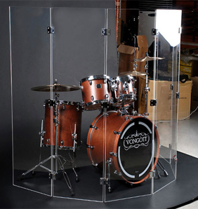 Ecuadoppler_Cabinas de encierro para baterías (DrumShield)